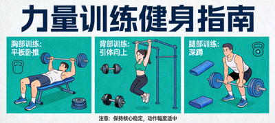 力量训练健身指导图片